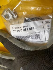 7 X NAKRĘTKA BLASZKA MONTAŻOWA UNIWERSALNA M6 BMW NOWA OEM