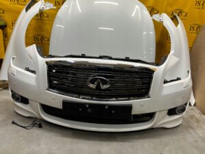 KOMPLETNY PRZÓD LAMPY CHŁODNICE INFINITI Q70 M35 M35H HYBRID BIAŁA PERŁA