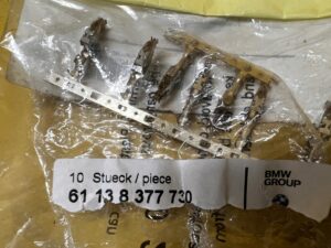 7 X KONEKTOR STYK KOŃCÓWKA PRZEWODU 0,5-1,0 MM²(AG) BMW NOWA OEM