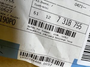 ŚLIZG MOCOWANIE ZDERZAKA TYŁ LEWY MINI F55 NOWY OEM