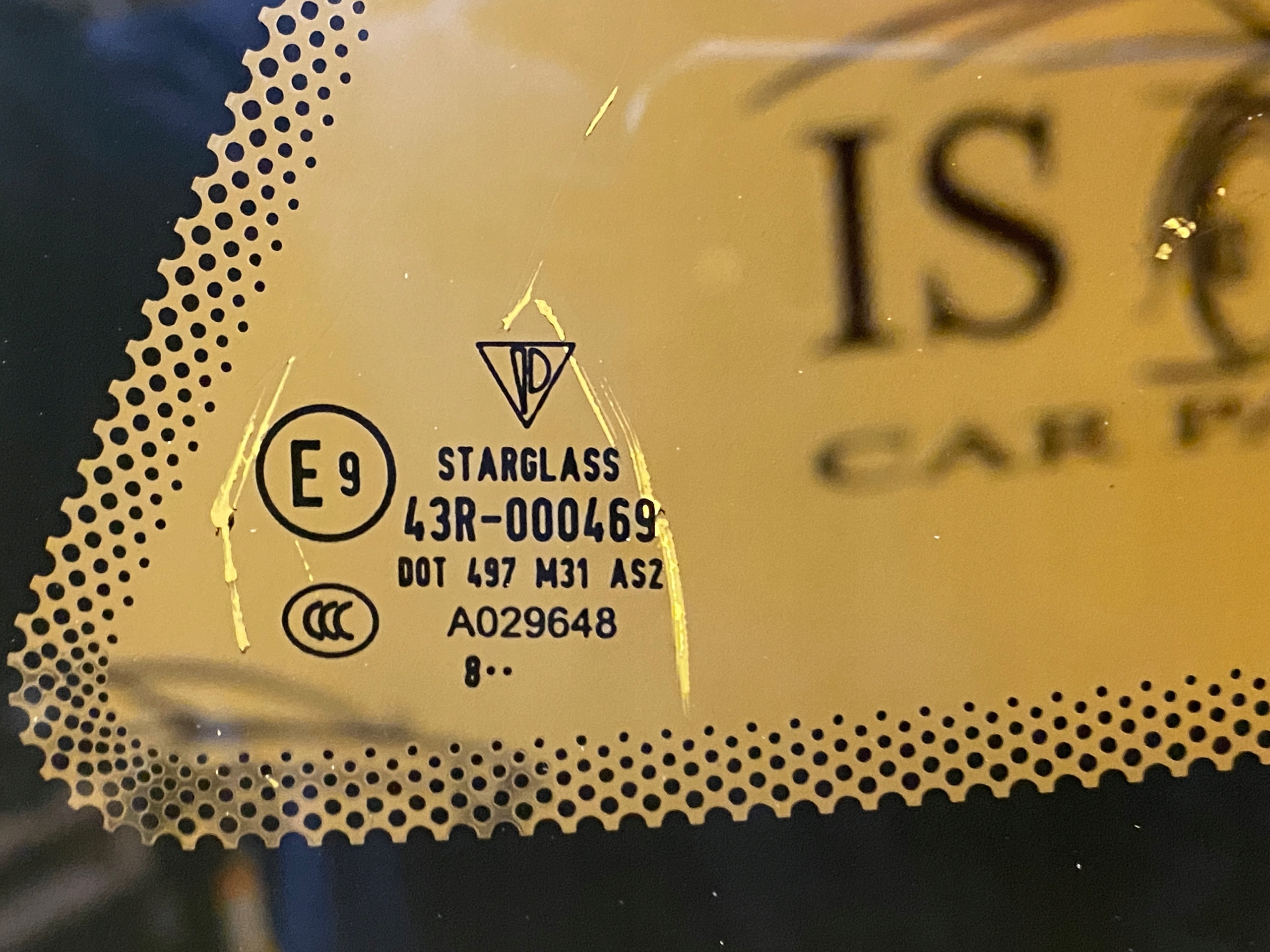 LEWA TYLNA SZYBA TRÓJKĄT TYŁ PORSCHE 987 CAYMAN