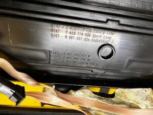 KOMPLET LISTWY LISTWA NAKŁADKA NAKŁADKI PROGU PRÓG LED BMW M5 F90 M-POWER