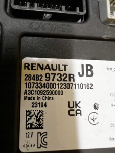 ZESTAW STARTOWY ECU BCM STACYJKA DACIA SANDERO III 2023R 1.0 TCE LPG ECO-G