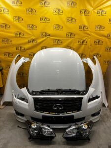 KOMPLETNY PRZÓD LAMPY CHŁODNICE INFINITI Q70 M35 M35H HYBRID BIAŁA PERŁA
