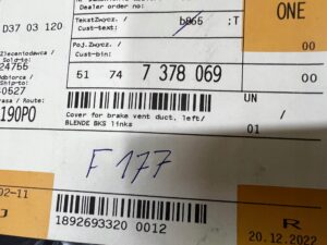 OSŁONA BKS LEWA PASA PRZEDNIEGO BMW X3 F25 X4 F26 NOWA OEM