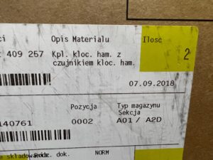 KLOCKI HAMULCOWE Z CZUJNIKIEM TYŁ BMW E60 E63 E64 NOWE OEM