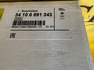 ZACISK HAMULCA CZERWONY PRZÓD LEWY M PERFORMANCE BMW 3 G20 G21 NOWY OEM