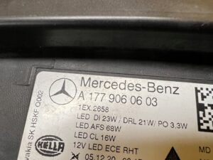 KOMPLET LAMPY REFLEKTORY PRZÓD MULTIBEAM MERCEDES A KLASA A45 S AMG W177 EU