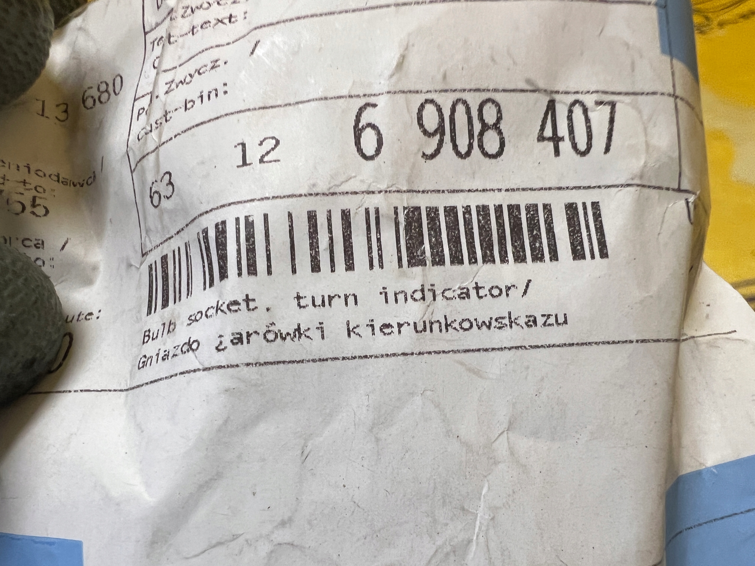 OPRAWKA GNIAZDO ŻARÓWKI KIERUNKOWSKAZU REFLEKTOR BMW 5 E39 MINI R50 R52 R53