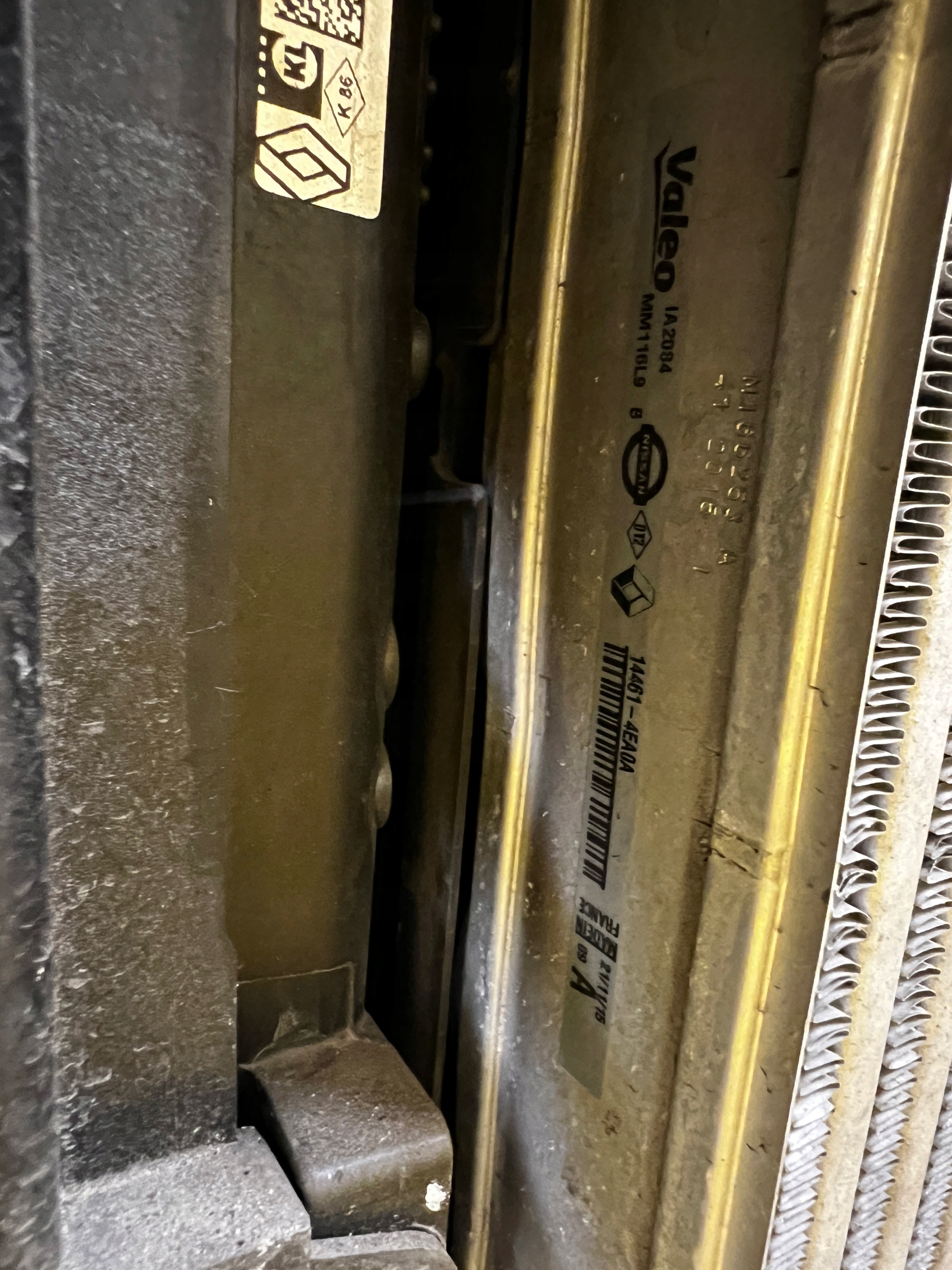 PAS PRZEDNI BELKA CHŁODNICE INTERCOOLER RENAULT MEGANE IV 1.5 DCI 1.2 TCE