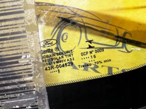 SZYBA KAROSERYJNA BŁOTNIKA TYŁ LEWY LEWA FORD FUSION LIFT USA 2016R