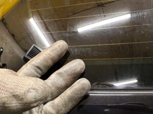 KLAPA BAGAŻNIKA TYLNA TYŁ SZYBA SPOILER PORSCHE CAYENNE II 7P5 GTS LC9X C9X