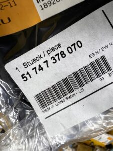 OSŁONA BKS PRAWA PASA PRZEDNIEGO BMW X3 F25 X4 F26 NOWA OEM