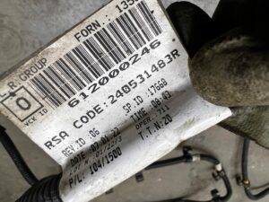 WIĄZKA INSTALACJA OKABLOWANIE INSTALACJI GAZOWEJ DACIA JOGGER 1.0 TCE LPG