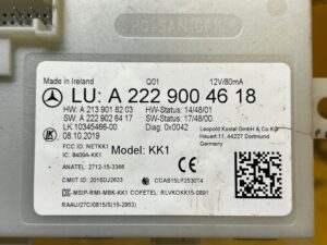 MODUŁ STEROWNIK KEYLESS BEZKLUCZYKOWEGO DOSTĘPU MERCEDES E-KLASA W213 KOMBI