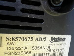 ALTERNATOR BMW X5 F15 X6 F16 3.0 D N57