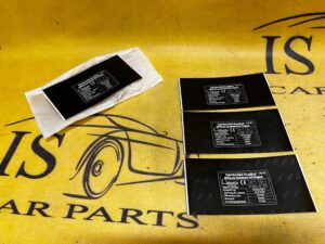 TABLICZKA DUPLIKAT WEBASTO BMW E38 E39 E53 E60 E61 E63 E64 E65 E66 NOWA OEM