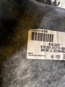 KOMPLET WYKŁADZINA DYWAN WNĘTRZA PODŁOGI PORSCHE PANAMERA 970 I LIFT LHD