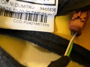 WIĄZKA INSTALACJA AIRBAG PODUSZKI DESKI PASAŻERA DACIA DUSTER II 2