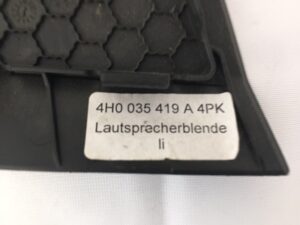 OSŁONA MASKOWNICA GŁOŚNIKA DESKI AUDI A8 D4 4H