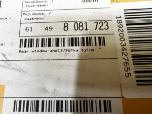 PÓŁKA KLAPY BAGAŻNIKA TYŁ TYLNA BMW 4 GC G26 NOWA OEM