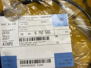 CZUJNIK ZUŻYCIA KLOCKÓW HAMULCOWYCH TYŁ BMW X1 E84 NOWY OEM