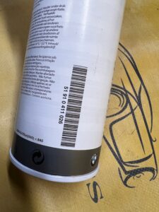 SPRAY SPREJ ANTYKOROZYJNY WNĘKI NA KOŁO ZAPASOWE KTL-SZARY BMW NOWY OEM