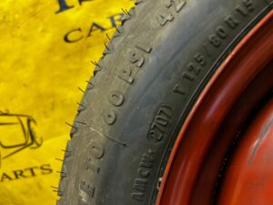 KOŁO ZAPASOWE DOJAZDOWE FELGA OPONA PEUGEOT 207 125/80 R15