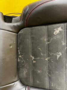 SIEDZISKO KANAPY TYŁ PRAWY SKÓRA ALCANTARA PORSCHE CAYENNE II 7P5 GTS