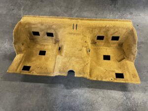 WYKŁADZINA TYŁ KANAPA BEŻ PORSCHE 991 911 GTS LIFT