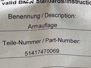 PODŁOKIETNIK DRZWI PRZÓD LEWY BMW X3 G01 X4 G02 CANBERRABEIGE NOWY OEM