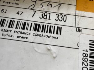 LISTWA NAKŁADKA PROGOWA PRÓG TYŁ PRAWA PRAWY BMW 5 G30 G31 NOWA OEM