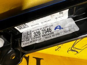 LISTWA BŁOTNIKA TYŁ LEWY FORD BRONCO 21- VELOCITY BLUE PEARL METALIC