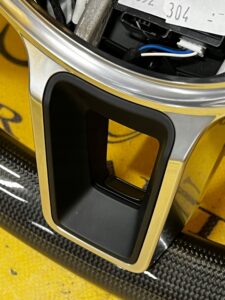 SKÓRZANA KIEROWNICA CARBON ŁOPATKI PORSCHE 911 991 LIFT