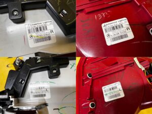 KOMPLET LAMPY TYŁ TYLNE PRAWY LEWY MERCEDES GL X166 USA