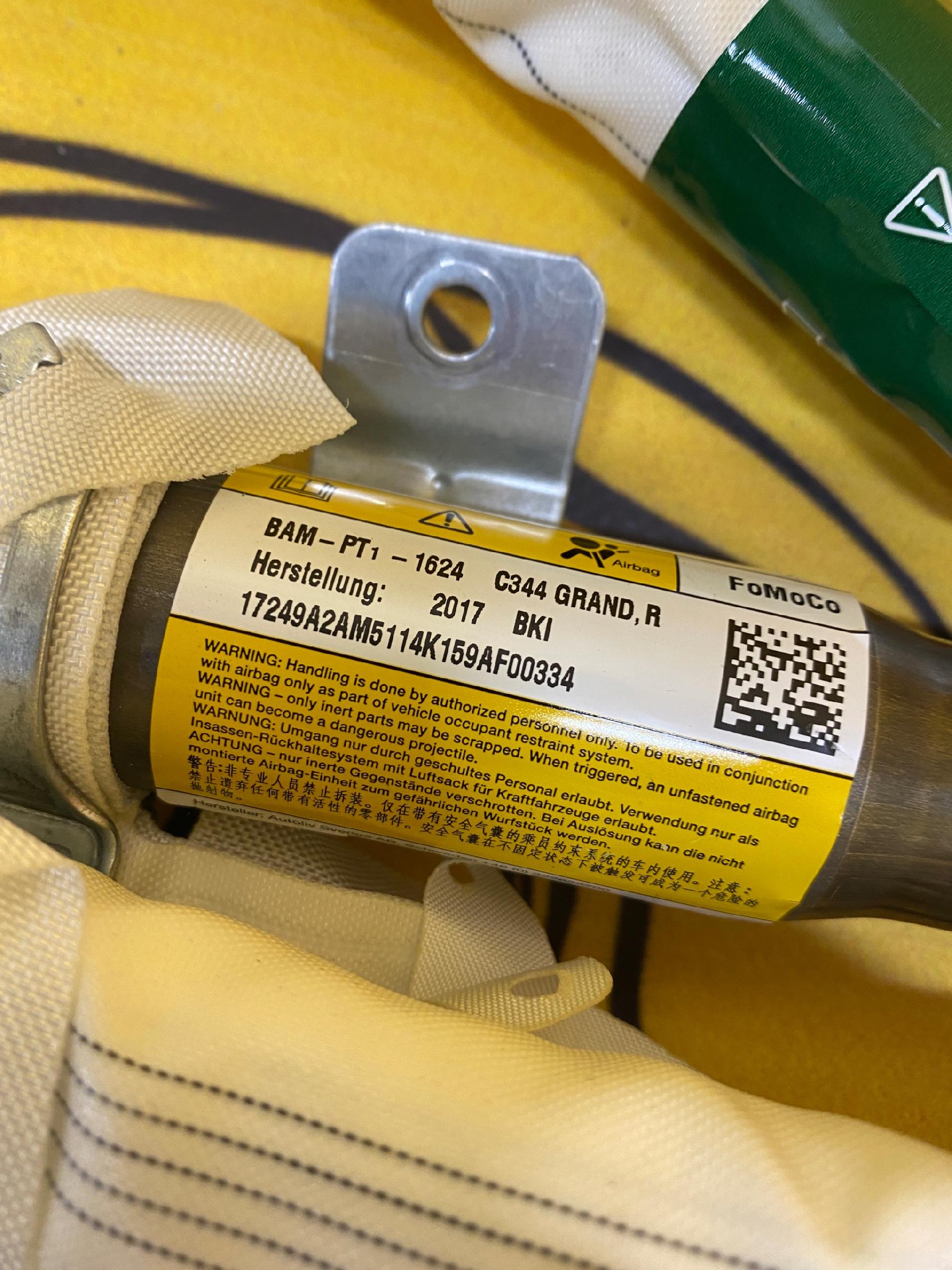 FORD C-MAX GRAND 17R KURTYNA PRAWA AIRBAG ORYGINAŁ