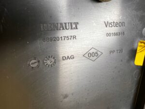 OSŁONA PÓŁKA POD KONSOLĘ DESKĘ LEWA RENAULT ZOE I Z.E.