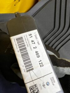 DYWANIKI WYCIERACZKI GUMOWE PRZÓD ALLWETTER BMW 1 F40 2 F44 UK NOWE OEM