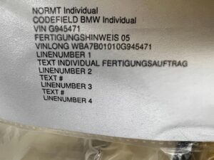 POSZYCIE FOTELA TYŁ LEWY LEWE INDIVIDUAL WENTYLOWANE BMW 7 G11 G12 NOWE OEM