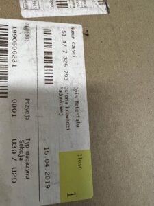 OSŁONA KRAWĘDZI BAGAŻNIKA PLASTIK BMW F34 NOWA OEM