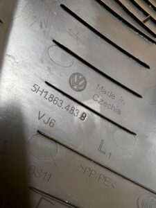 PLASTIK OSŁONA PROGU SŁUPKA A PRZÓD PRZEDNIA LEWA LEWY VOLKSWAGEN GOLF VIII