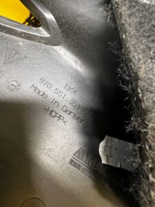 DOLNY PANEL SCHOWKA KOŁA ZAPASOWEGO LEWY PORSCHE PANAMERA 970 POLIFT LIFT