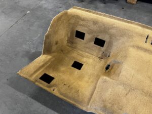 WYKŁADZINA TYŁ KANAPA BEŻ PORSCHE 991 911 GTS LIFT