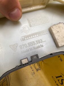 OSŁONA POSZYCIE SŁUPKA ŚRODKOWEGO B LEWA LEWE PORSCHE PANAMERA 970 I LIFT