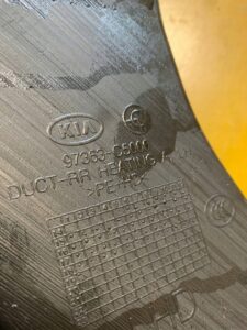 KANAŁ TUNEL POWIETRZA NAGRZEWNICY KIA SORENTO III