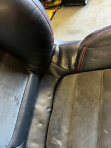 FOTEL LEWY PRZÓD AIRBAG SKÓRA ALCANTARA PORSCHE CAYENNE II 7P5 GTS