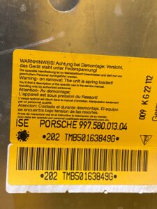 2 X KAPOTAŻ PAŁĄK NABÓJ PORSCHE 911 997 CABRIO