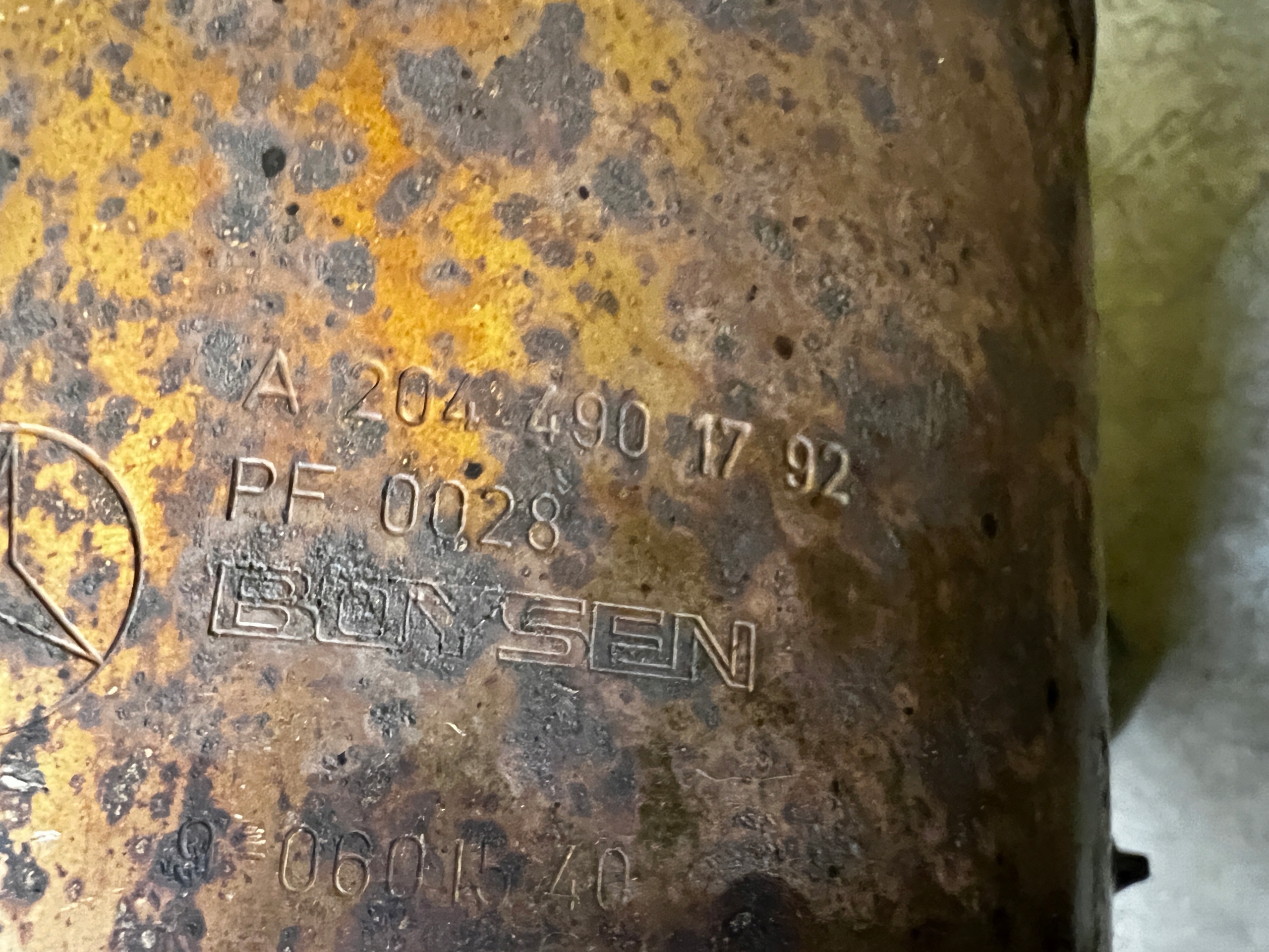 FILTR CZĄSTEK STAŁYCH DPF MERCEDES CLS W218 3.0 CDI V6 DIESEL