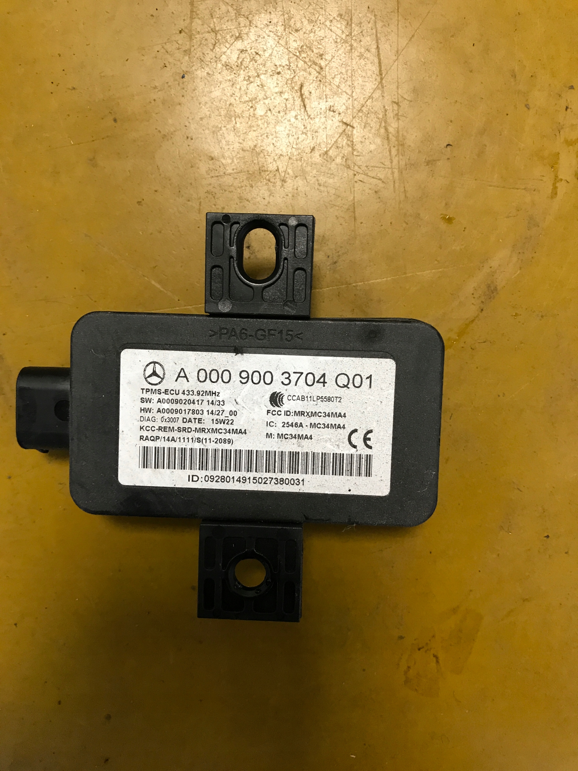 MODUŁ CIŚNIENIA OPON INFINITI Q30 MERCEDES W176