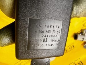 ZAPINKA ZAMEK KLAMRA PASA BEZPIECZEŃSTWA TYŁ LEWA LEWY MERCEDES GL X166